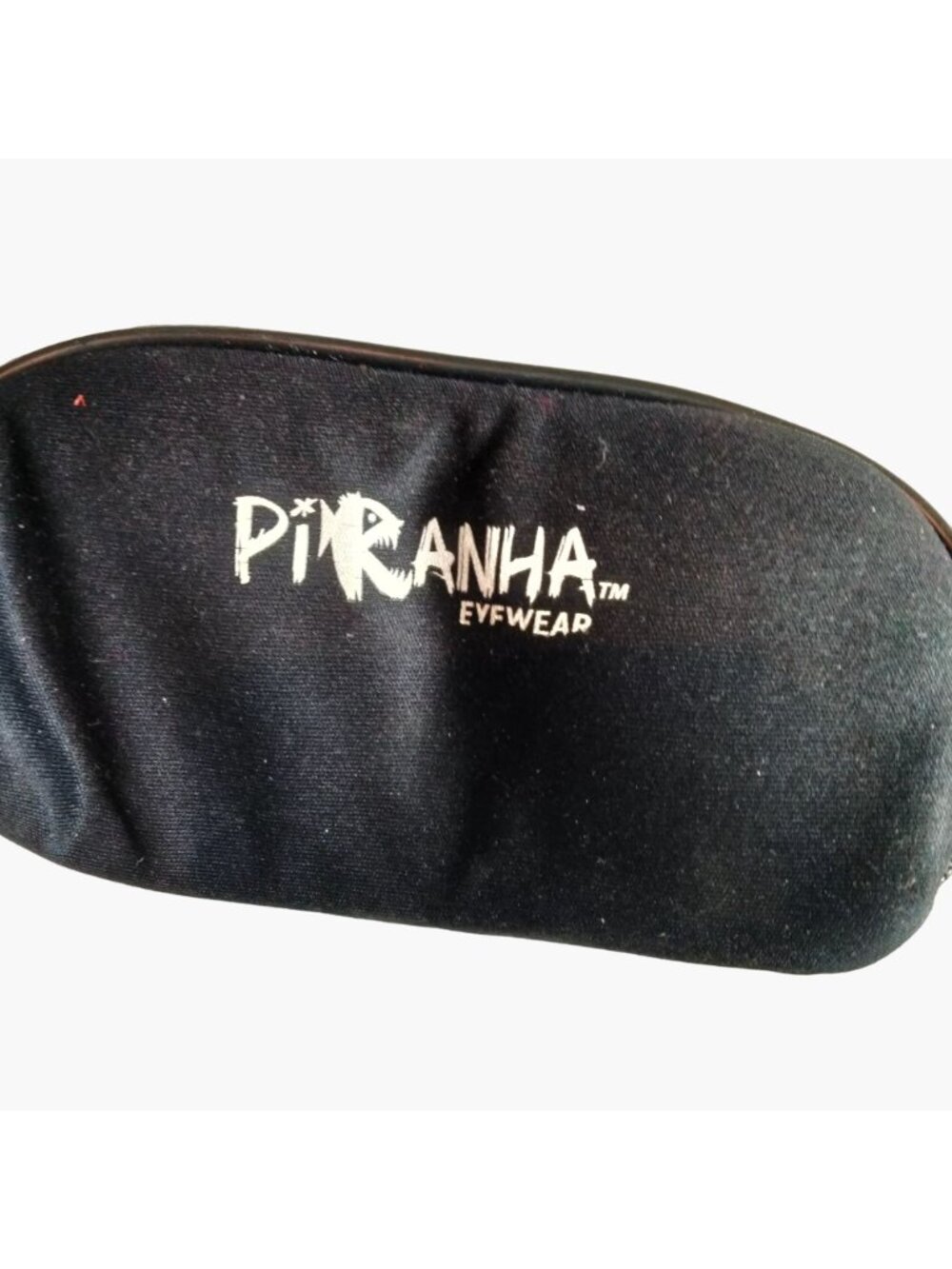 Piranha Eyeglass Case Black Microfiber Eyewear Bag Sunglass Care Zipper - Picture 2 of 6